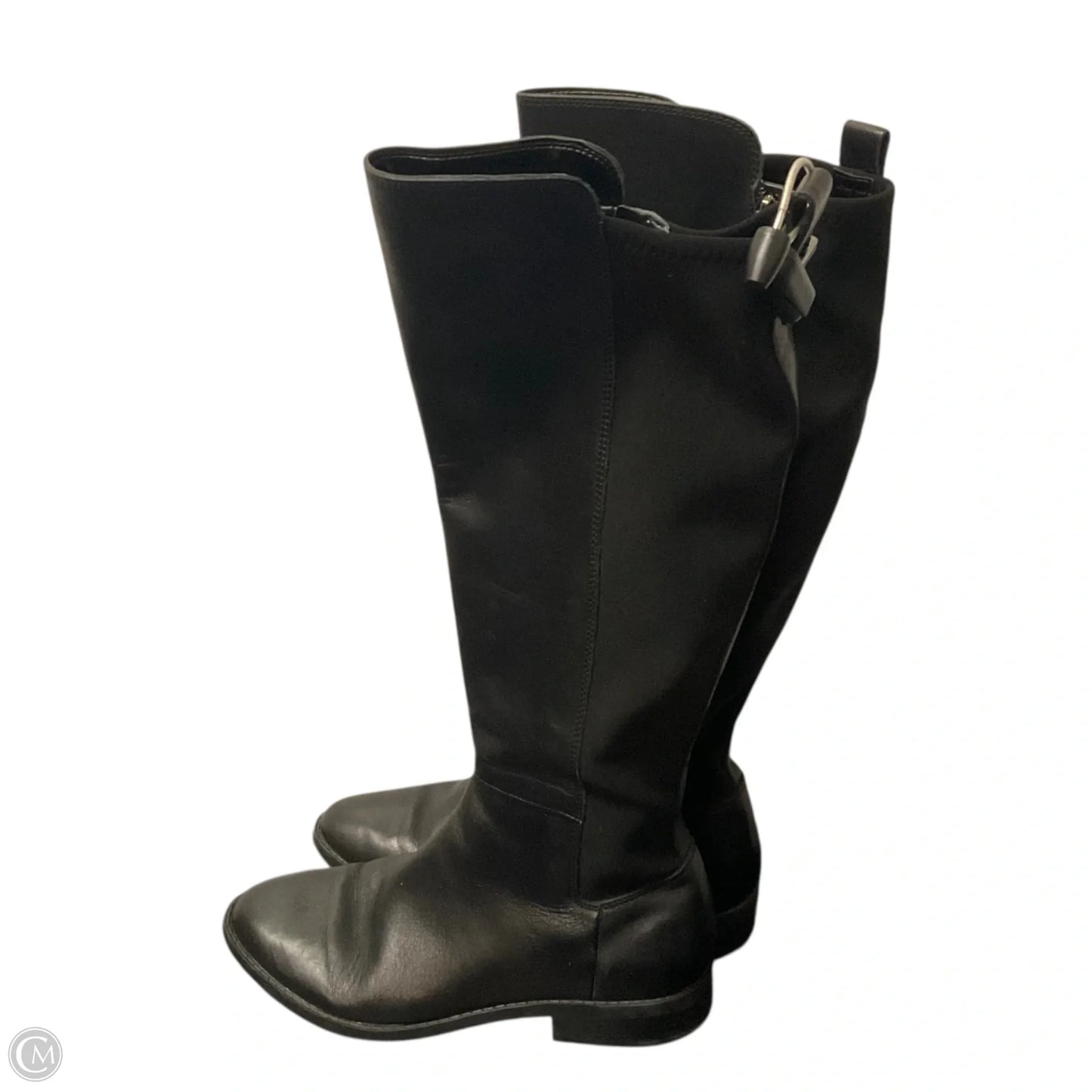 Boots Leather By Marc Fisher In Black, Size: 8.5
