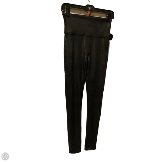 Athletic Leggings By Spanx In Black, Size: M