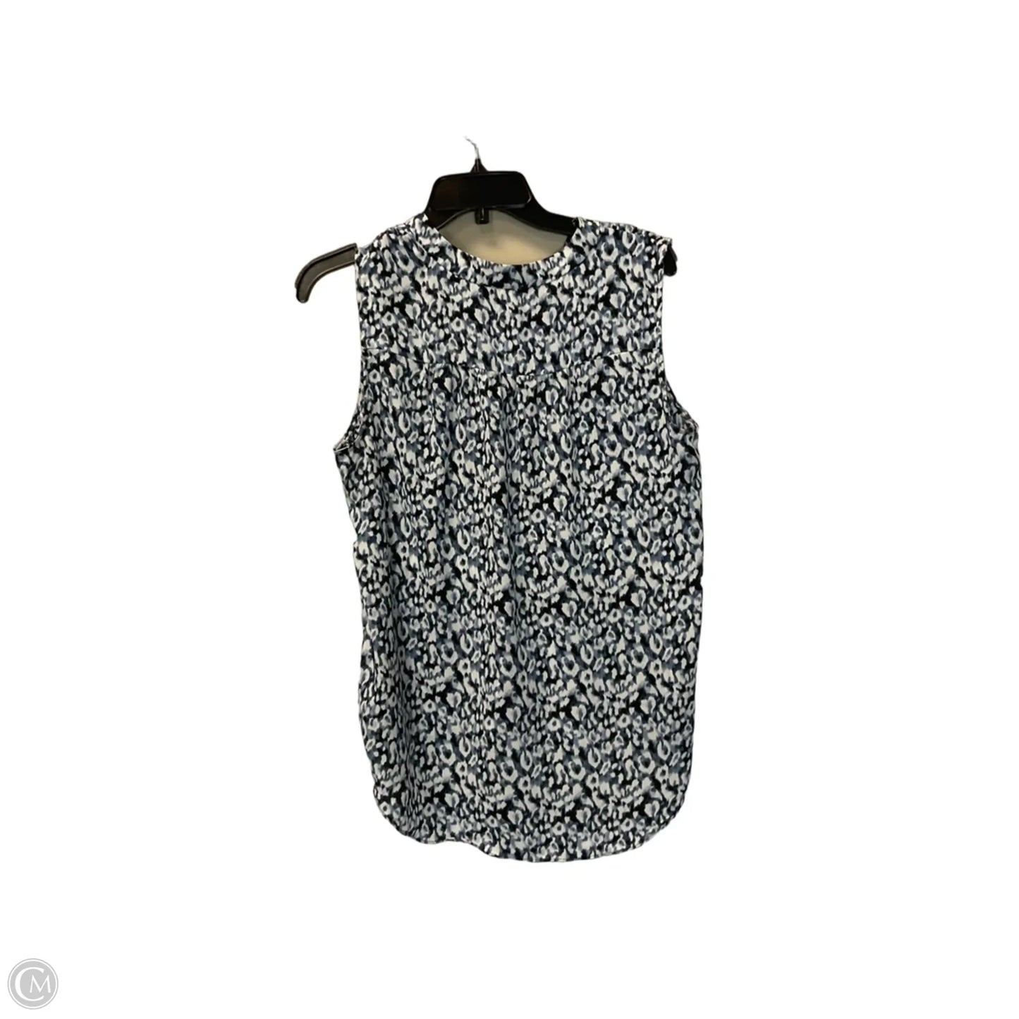 Top Sleeveless By Vince Camuto In Black & Blue, Size: M