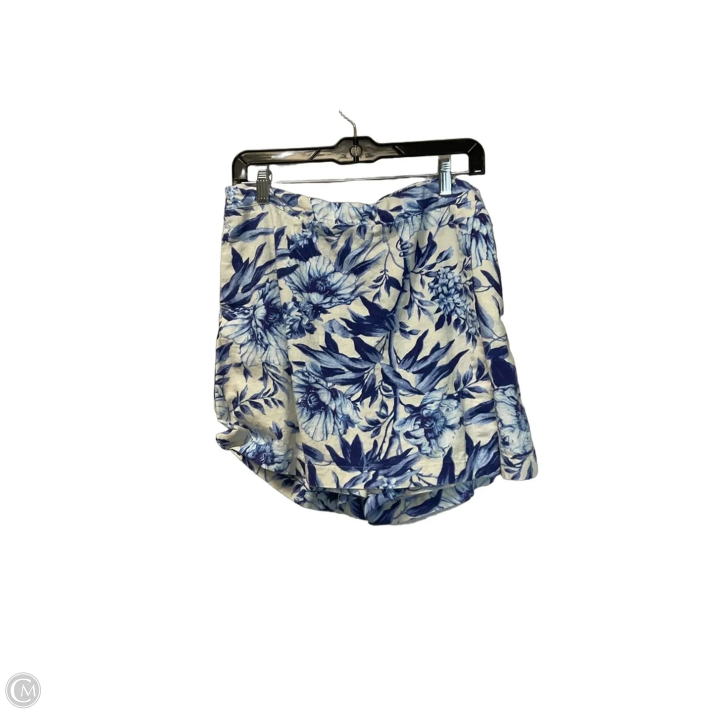 Skort By Ellen Tracy In Blue & White, Size: L