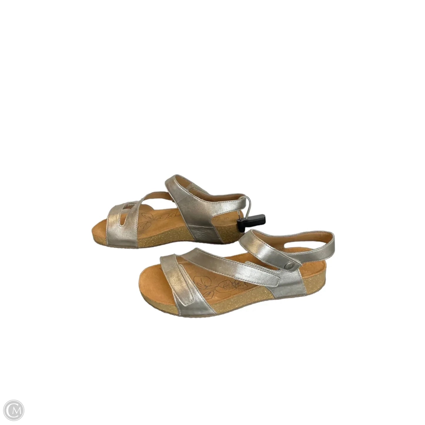 Sandals Heels Wedge By Josef Seibel In Silver, Size: 7.5