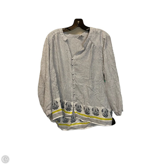 Top Long Sleeve By Lucky Brand In Polkadot Pattern, Size: Xl