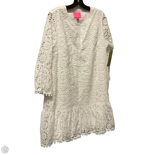 Dress Designer By Lilly Pulitzer In White, Size: L