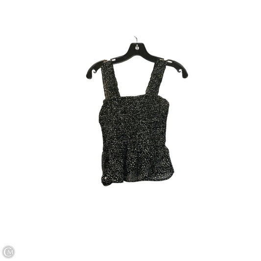 Top Sleeveless By Japna In Black & White, Size: S