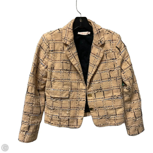 Blazer Designer By Tory Burch In Tan, Size: 4