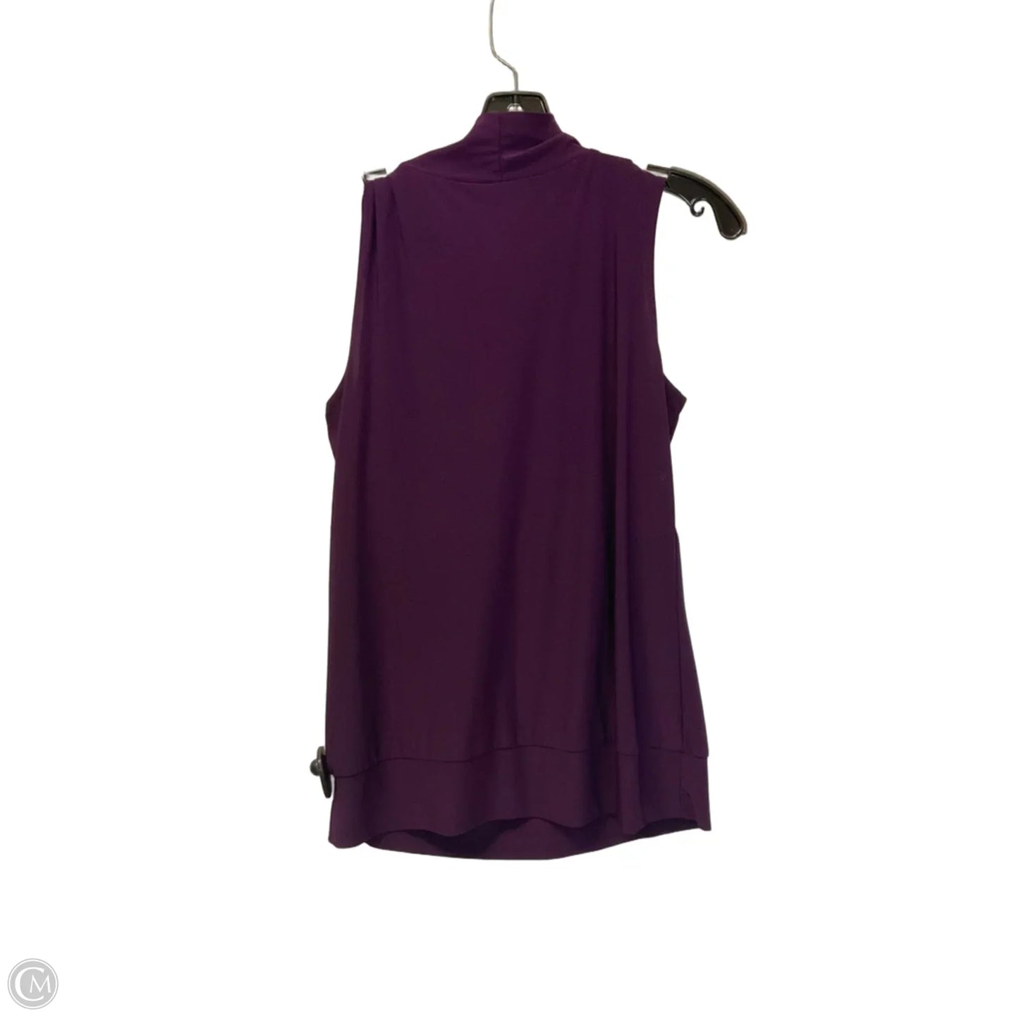 Top Sleeveless By Perseption Concept In Purple, Size: L