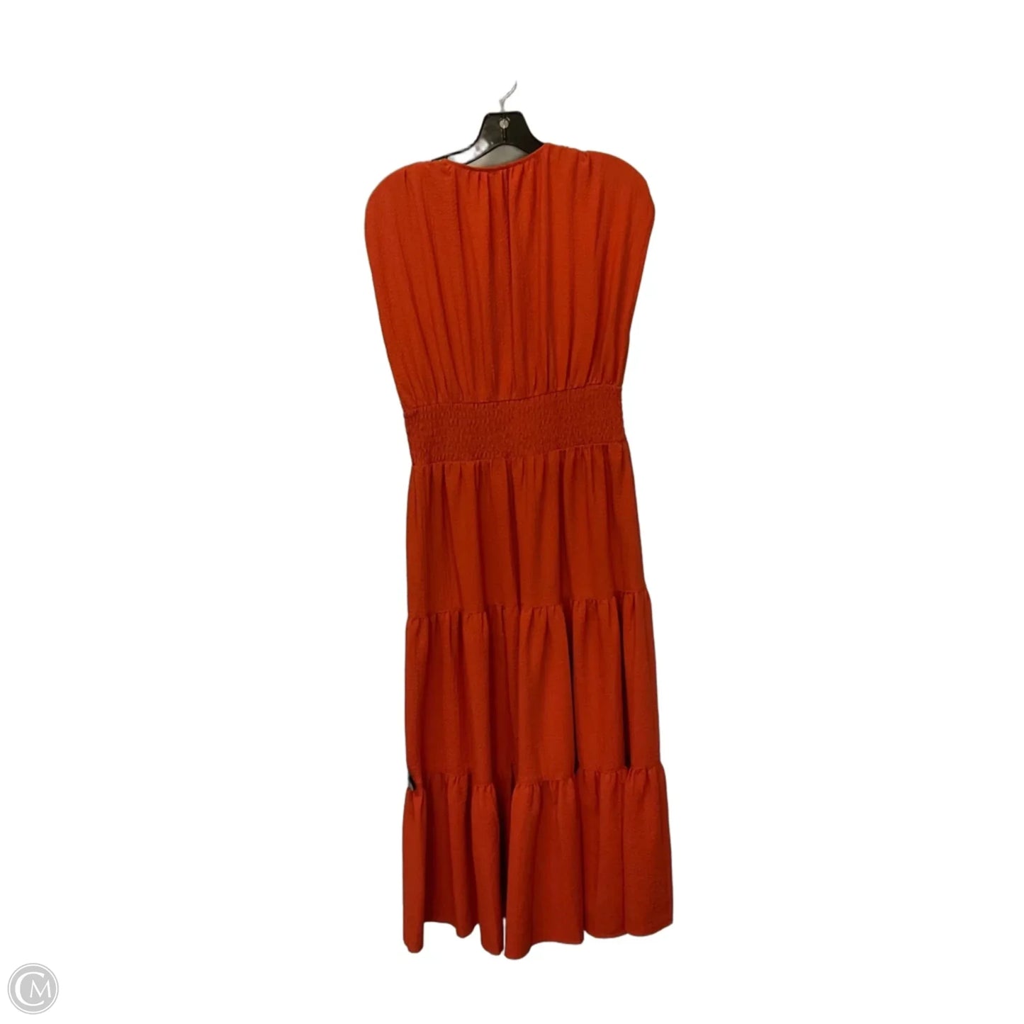 Dress Casual Maxi By Calvin Klein In Orange, Size: 4