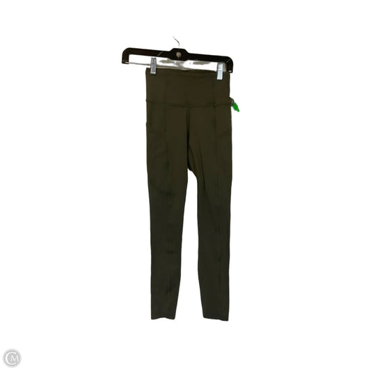 Athletic Leggings By Lululemon In Green, Size: 2