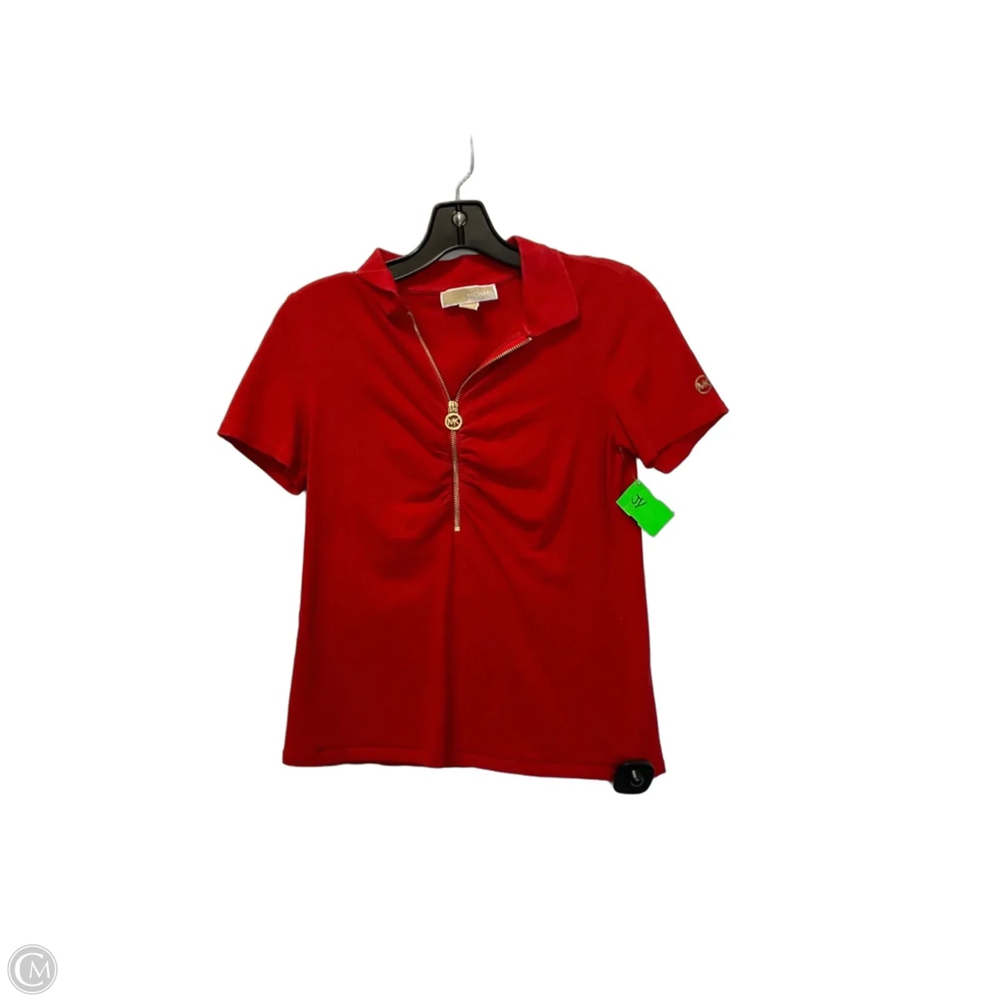 Top Short Sleeve By Michael By Michael Kors In Red, Size: Xs
