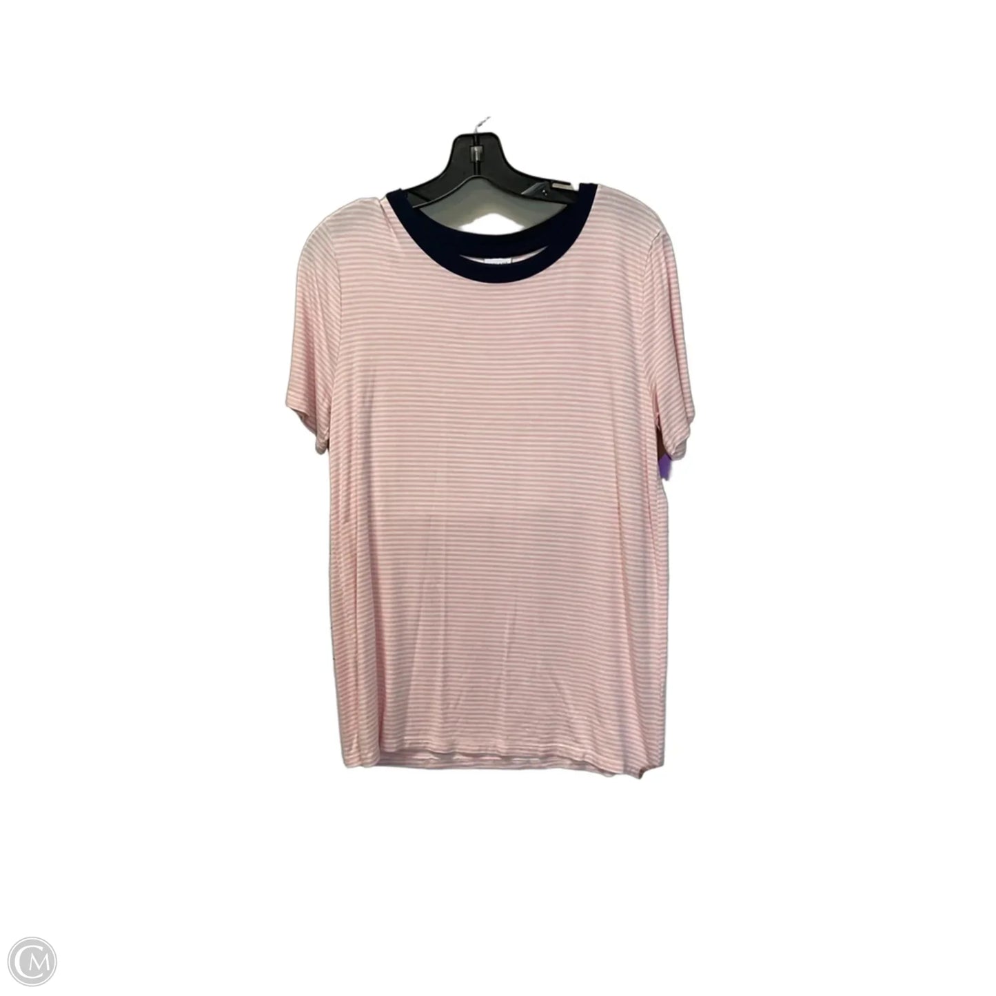 Top Short Sleeve Basic By Lascana In Striped Pattern, Size: M