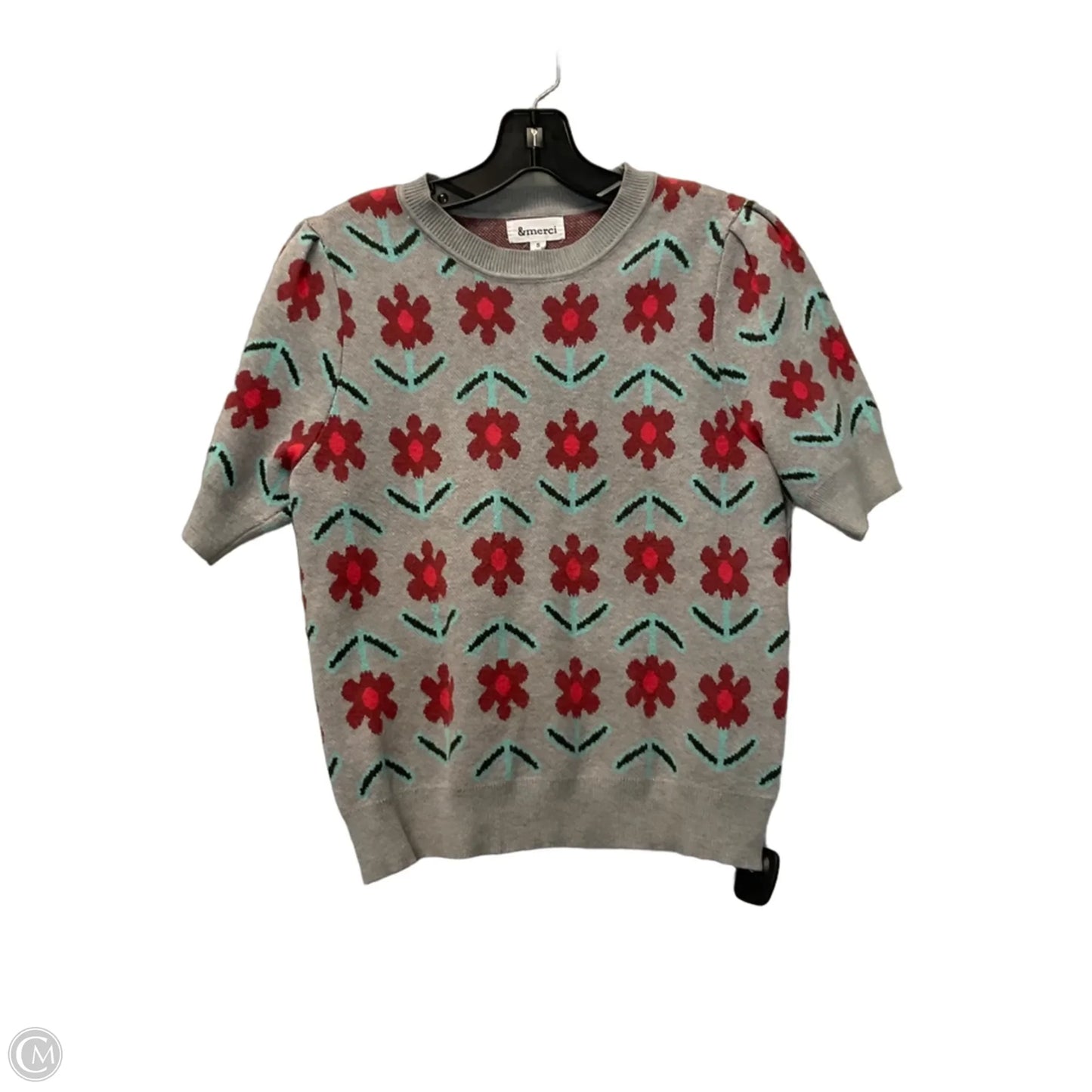 Sweater Short Sleeve By &merci In Grey, Size: S