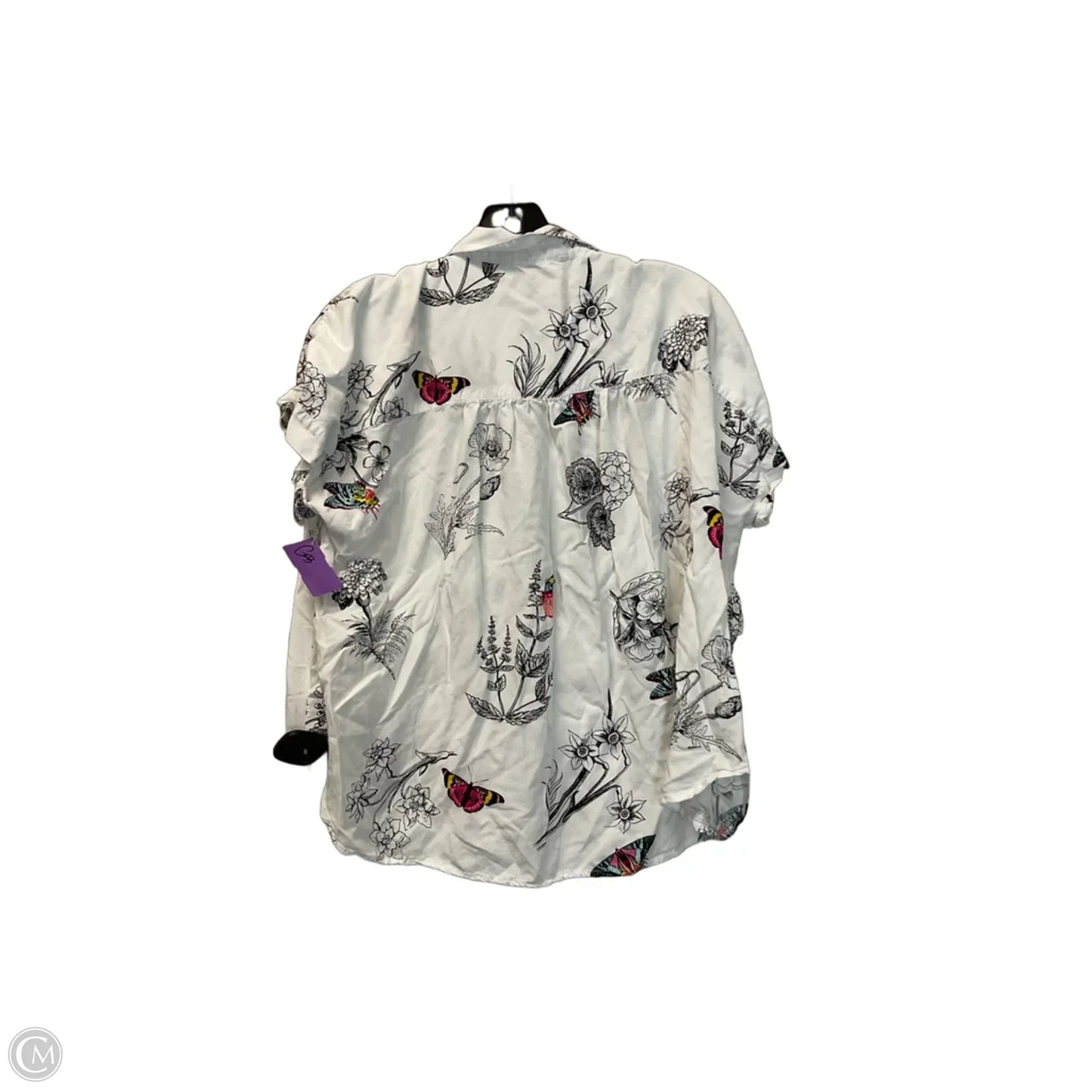 Top Short Sleeve By Jane And Delancey In White, Size: L