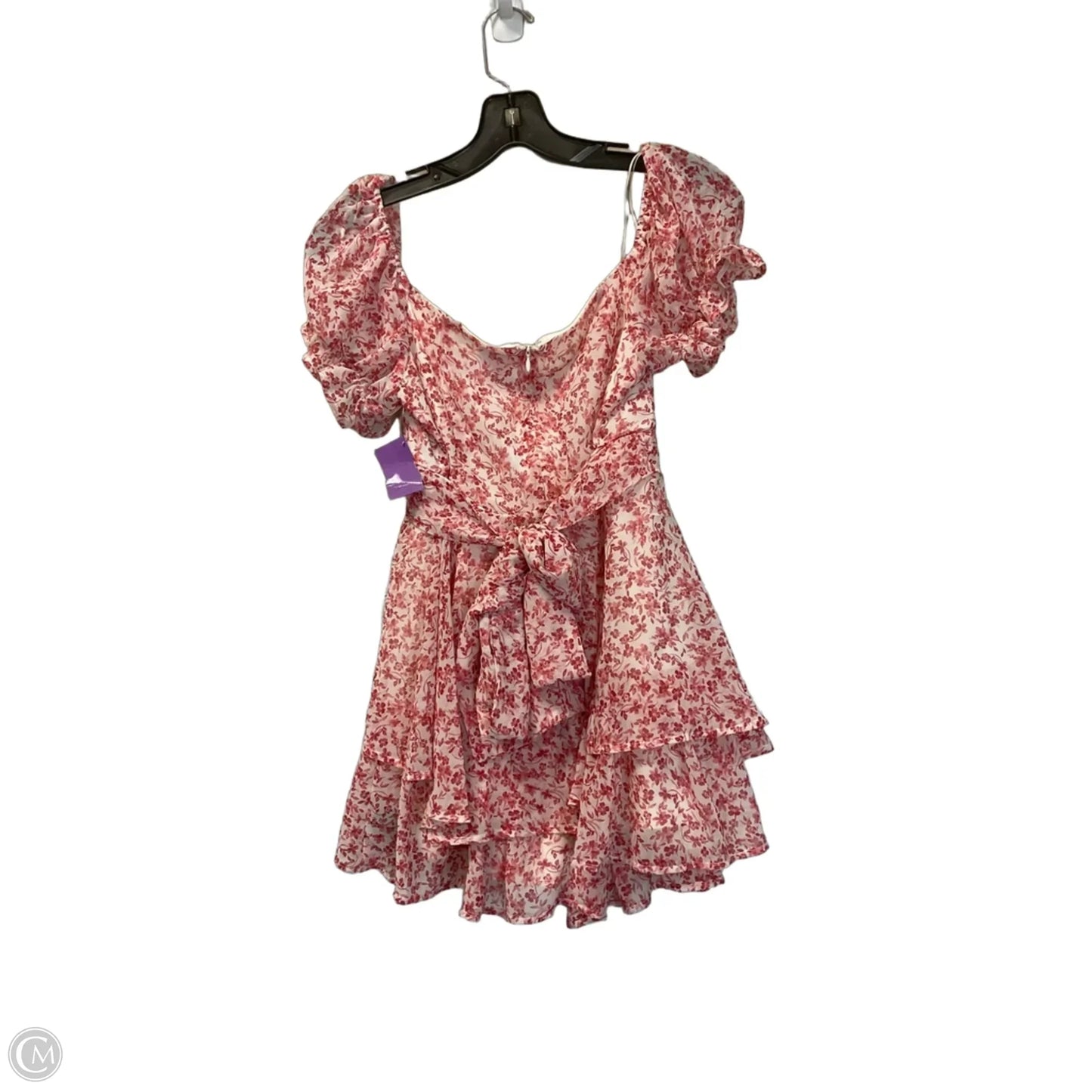 Romper By Mi Ami In Pink & White, Size: M