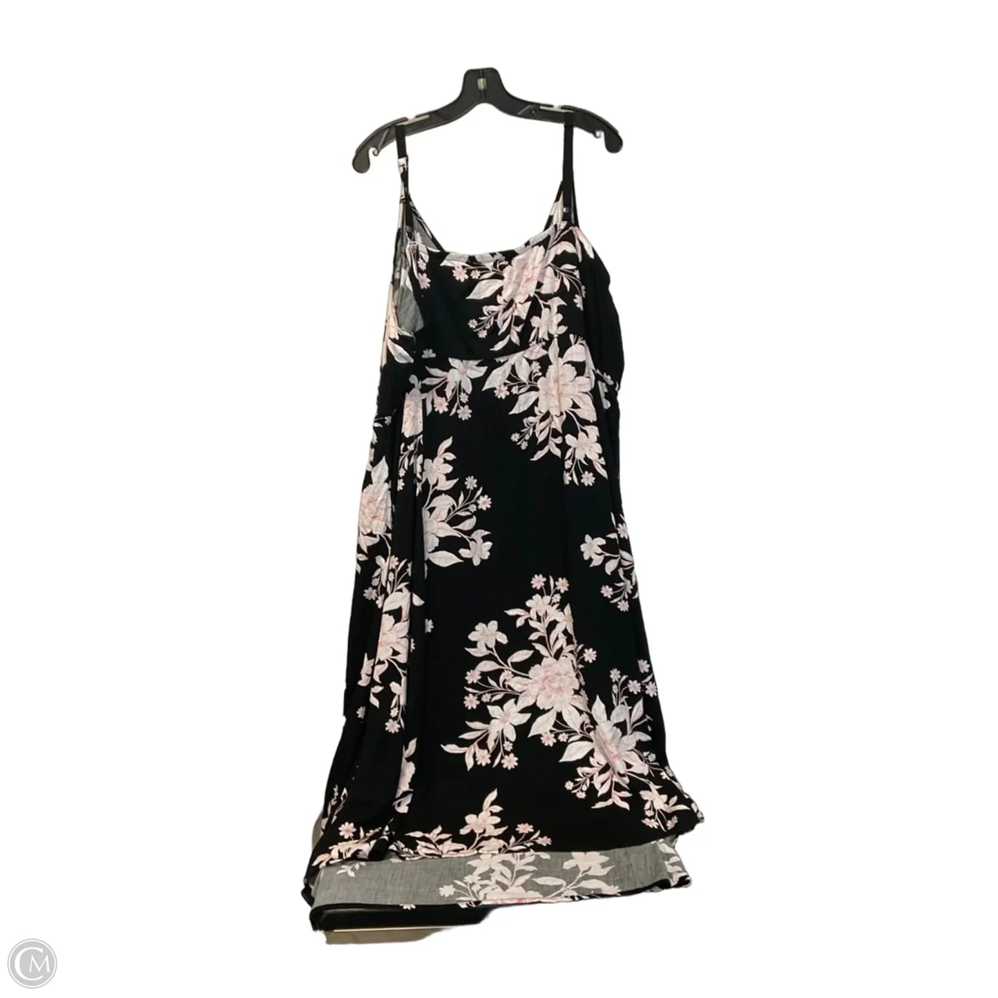 Dress Casual Midi By Torrid In Black & Pink, Size: 5x