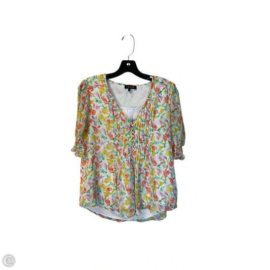Top Short Sleeve By 1.state In Floral Print, Size: S