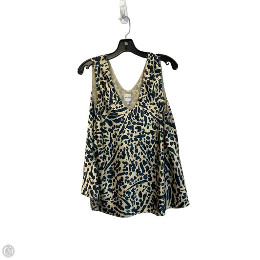 Top Sleeveless By Nic + Zoe In Blue & Gold, Size: L