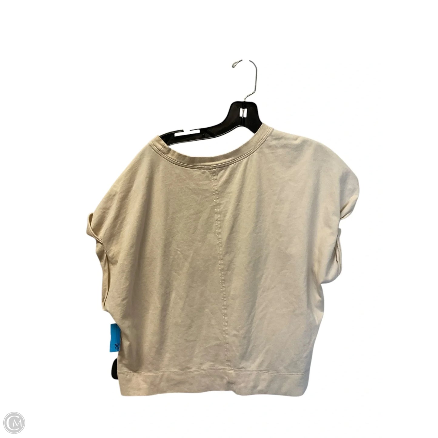 Top Short Sleeve By Anthropologie In Tan, Size: S
