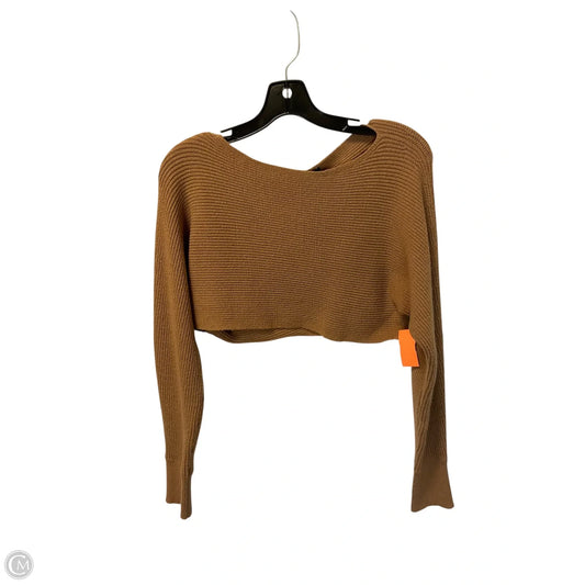 Top Long Sleeve By Express In Tan, Size: S
