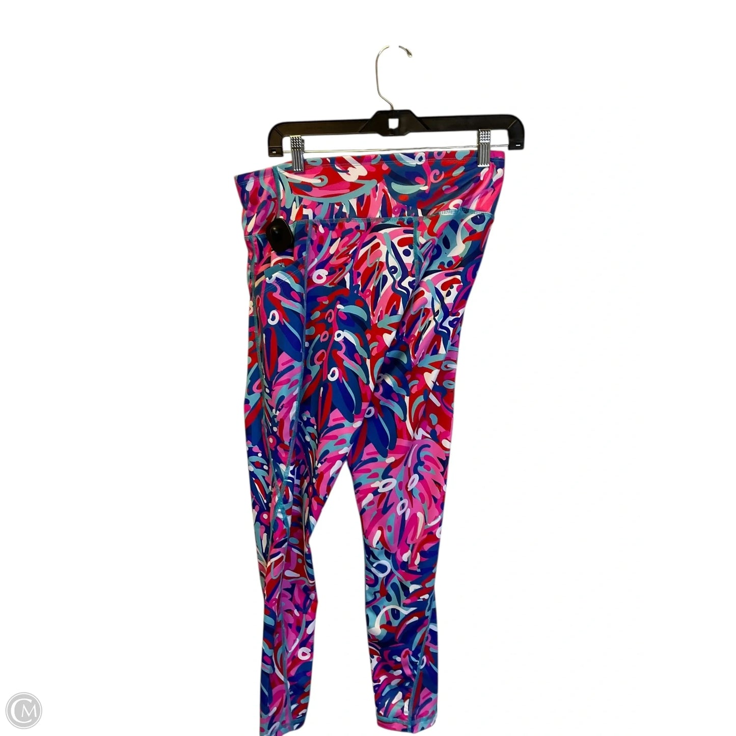 Athletic Leggings By Simply Southern In Blue, Size: Xxl