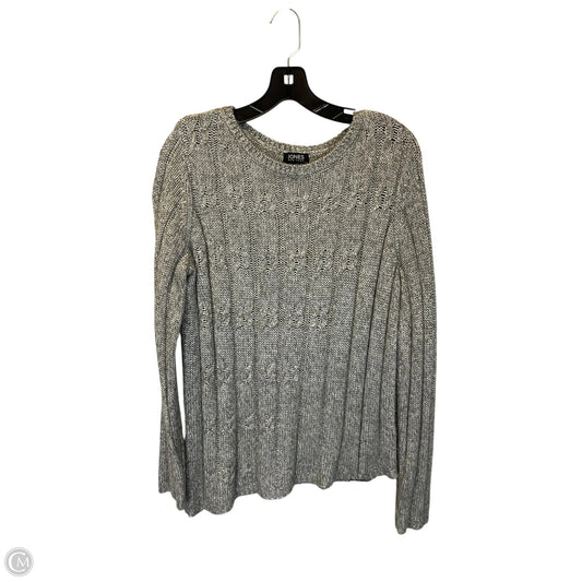 Sweater By Jones New York In Grey, Size: M