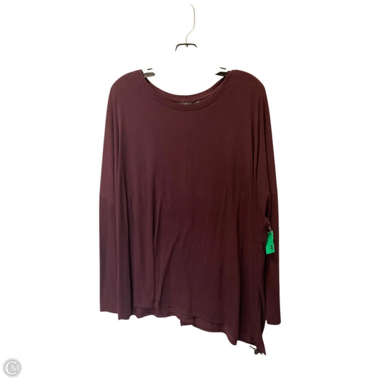 Top Long Sleeve Basic By Athleta In Red, Size: L