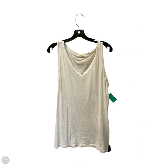 Top Sleeveless Basic By T.la In White, Size: Xl