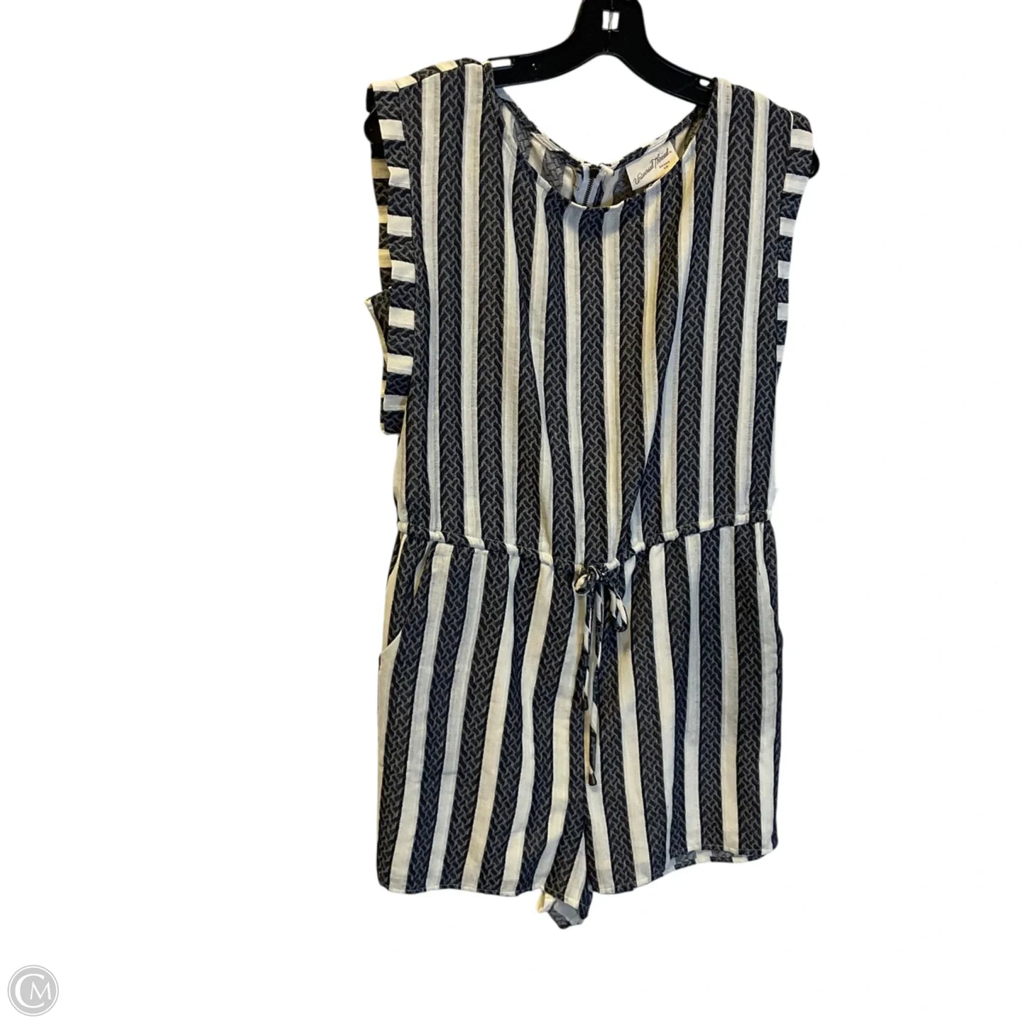 Romper By Universal Thread In Striped Pattern, Size: S