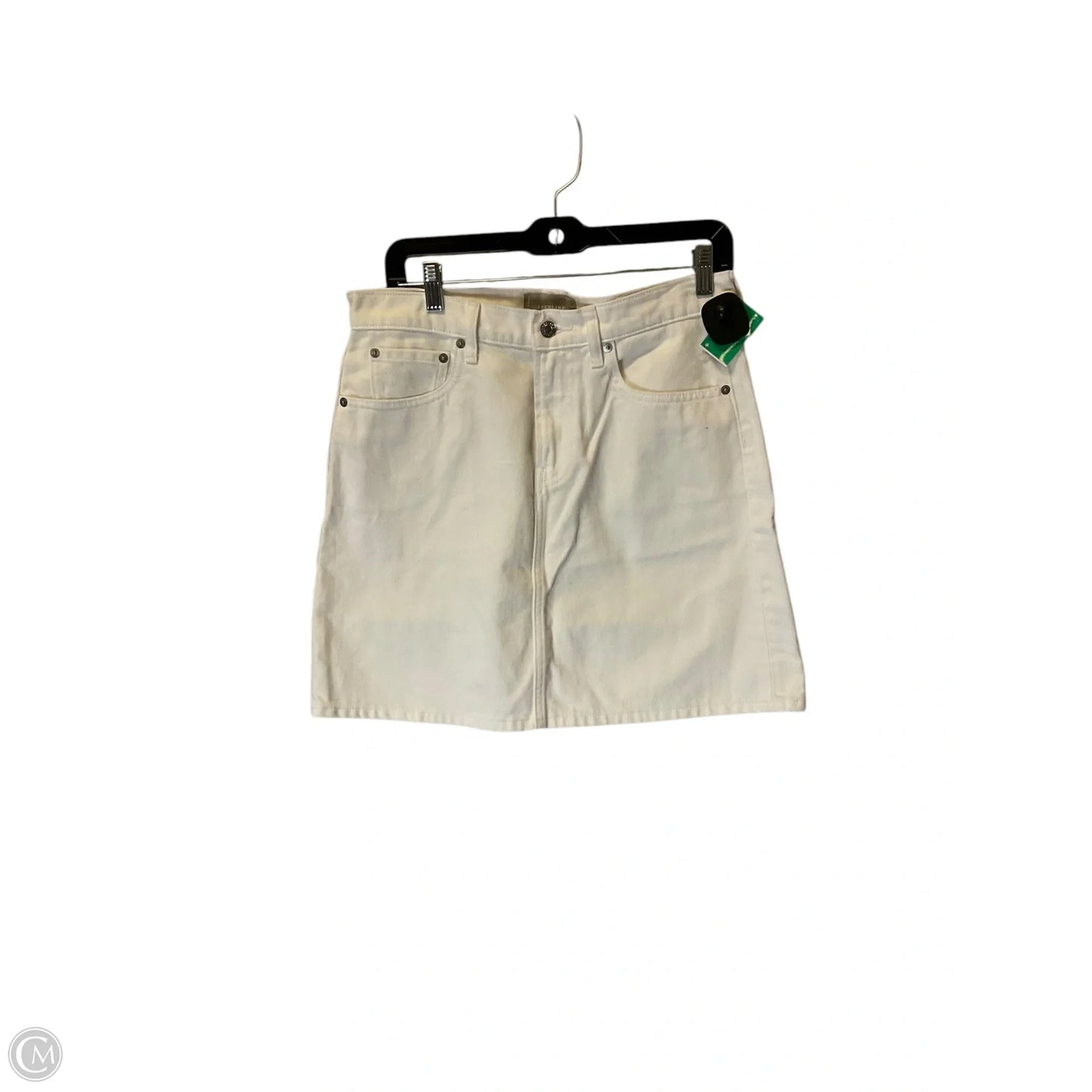 Skirt Mini & Short By Everlane In White Denim, Size: 8
