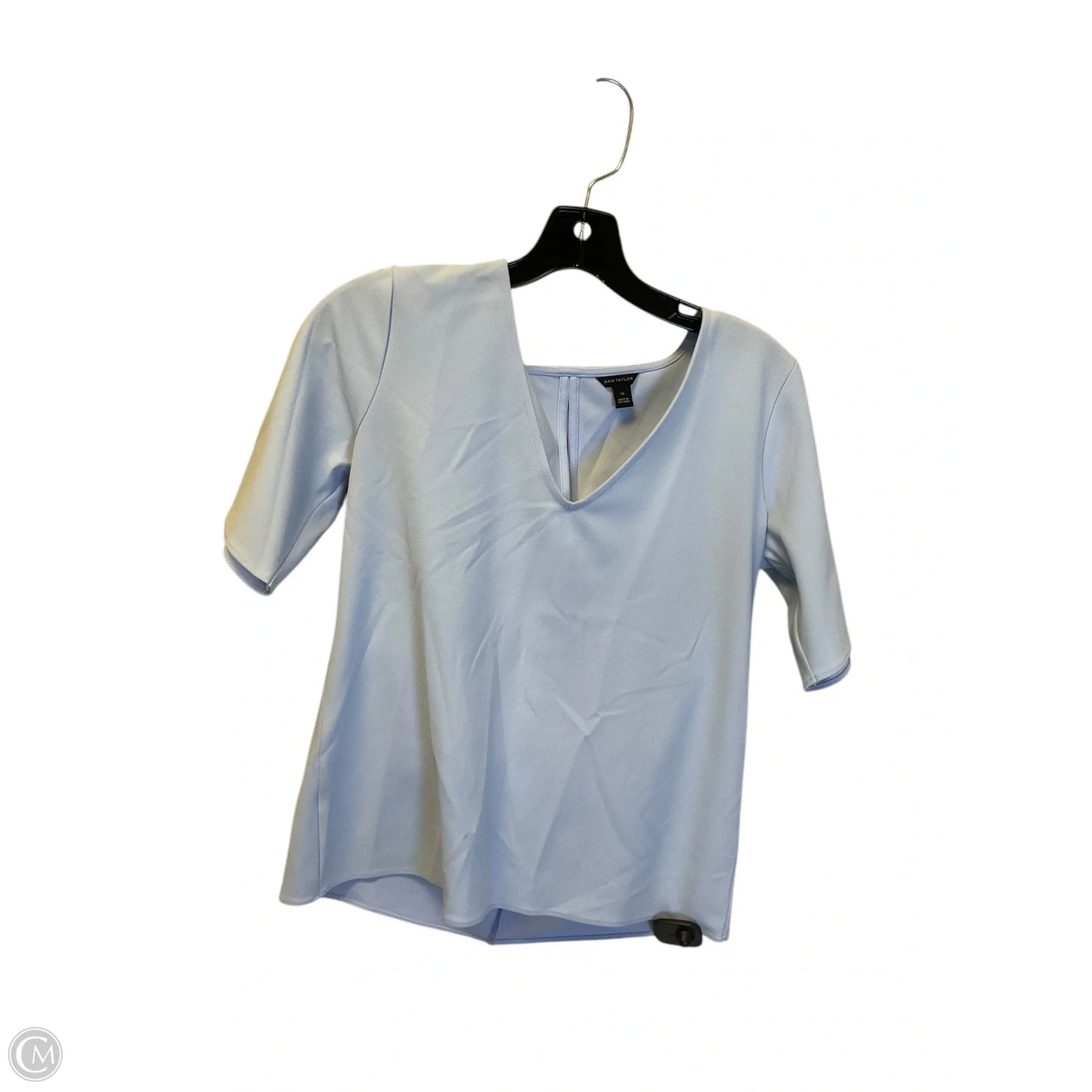 Top Short Sleeve By Ann Taylor In Blue, Size: Xs