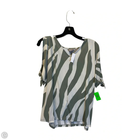Top Short Sleeve By Chicos In Green, Size: S
