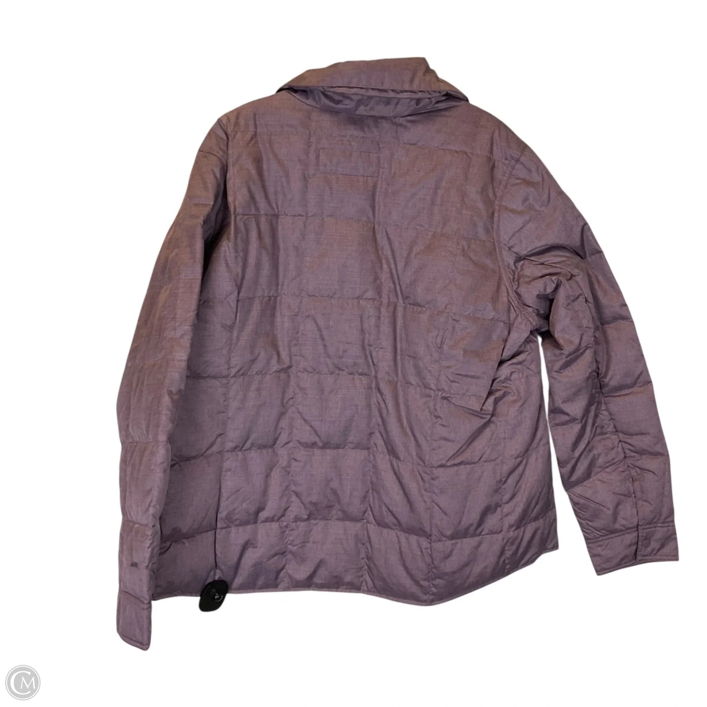 Jacket Puffer & Quilted By Eddie Bauer In Purple, Size: 2x