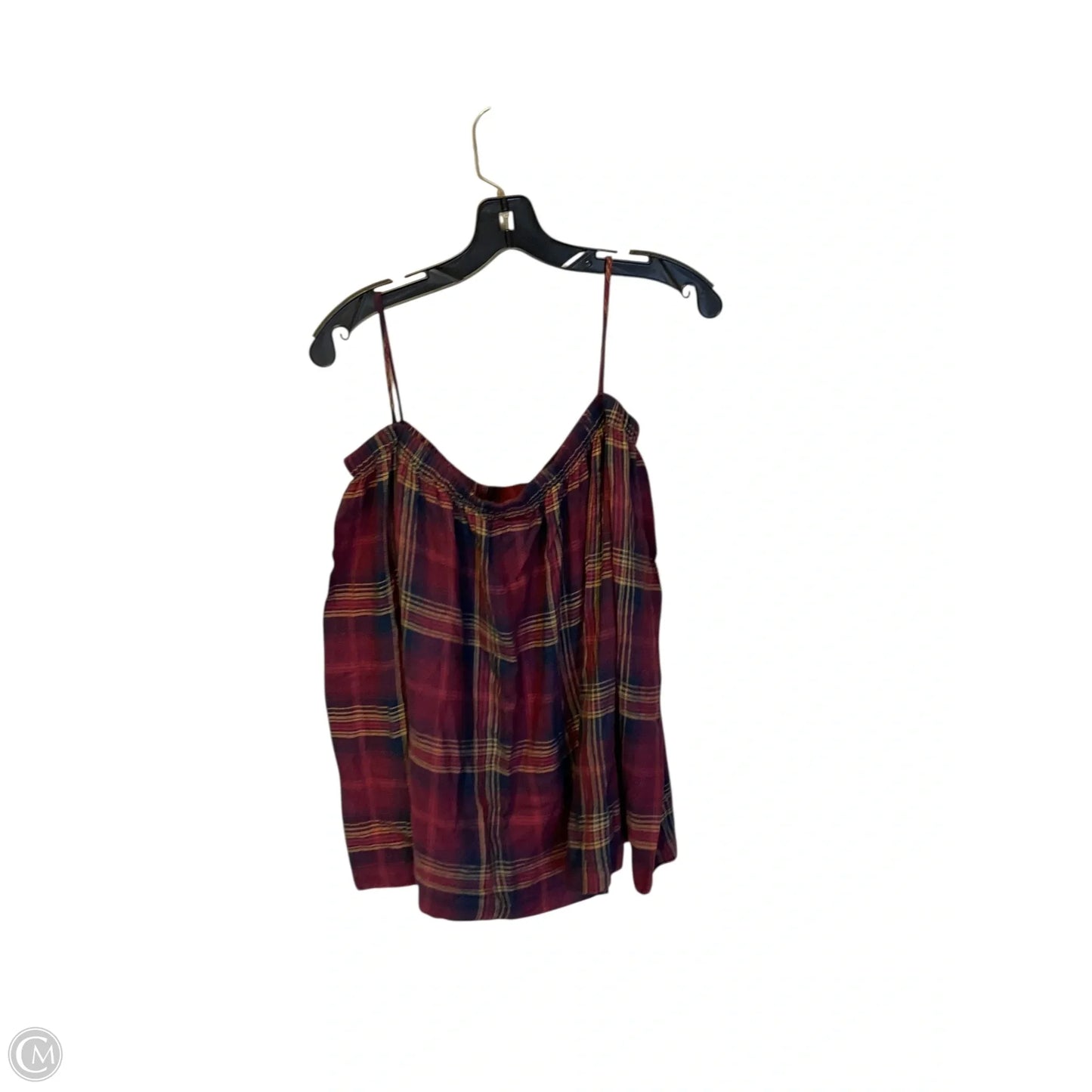 Top Long Sleeve By Cloth & Stone In Plaid Pattern, Size: S