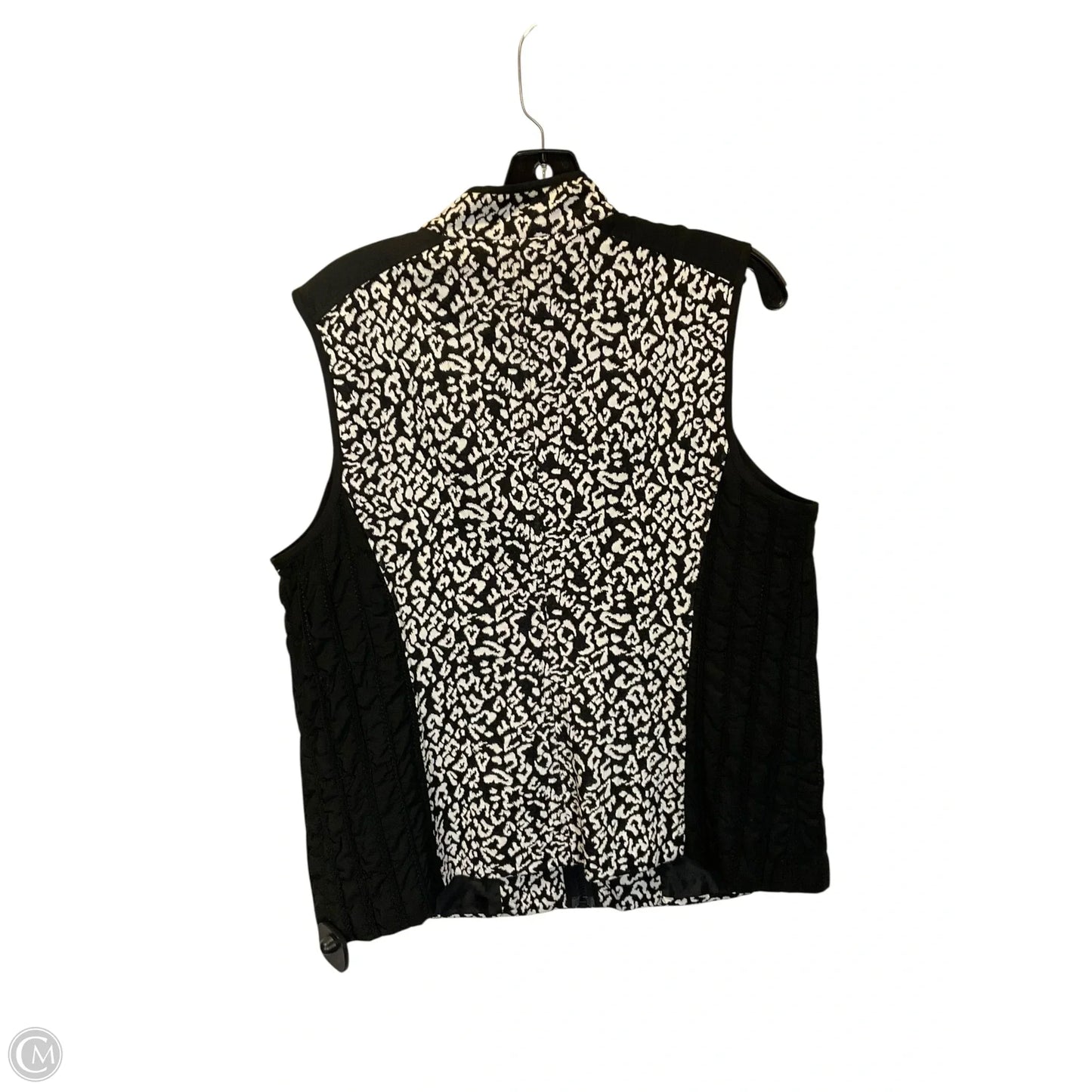 Vest Other By Chicos In Black & Cream, Size: L