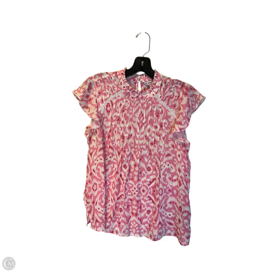 Top Short Sleeve By Nanette By Nanette Lepore In Pink, Size: S