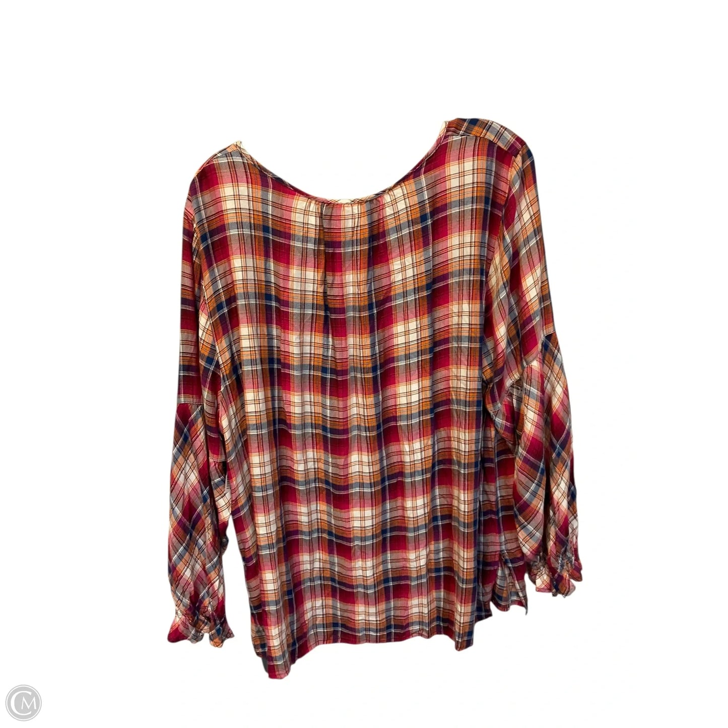 Top Long Sleeve By Ruby Rd In Orange & Pink, Size: 2x