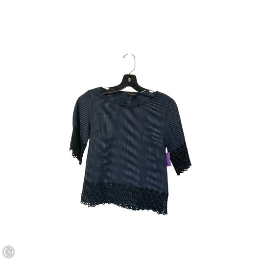 Top Short Sleeve Basic By Banana Republic In Striped Pattern, Size: Xxs