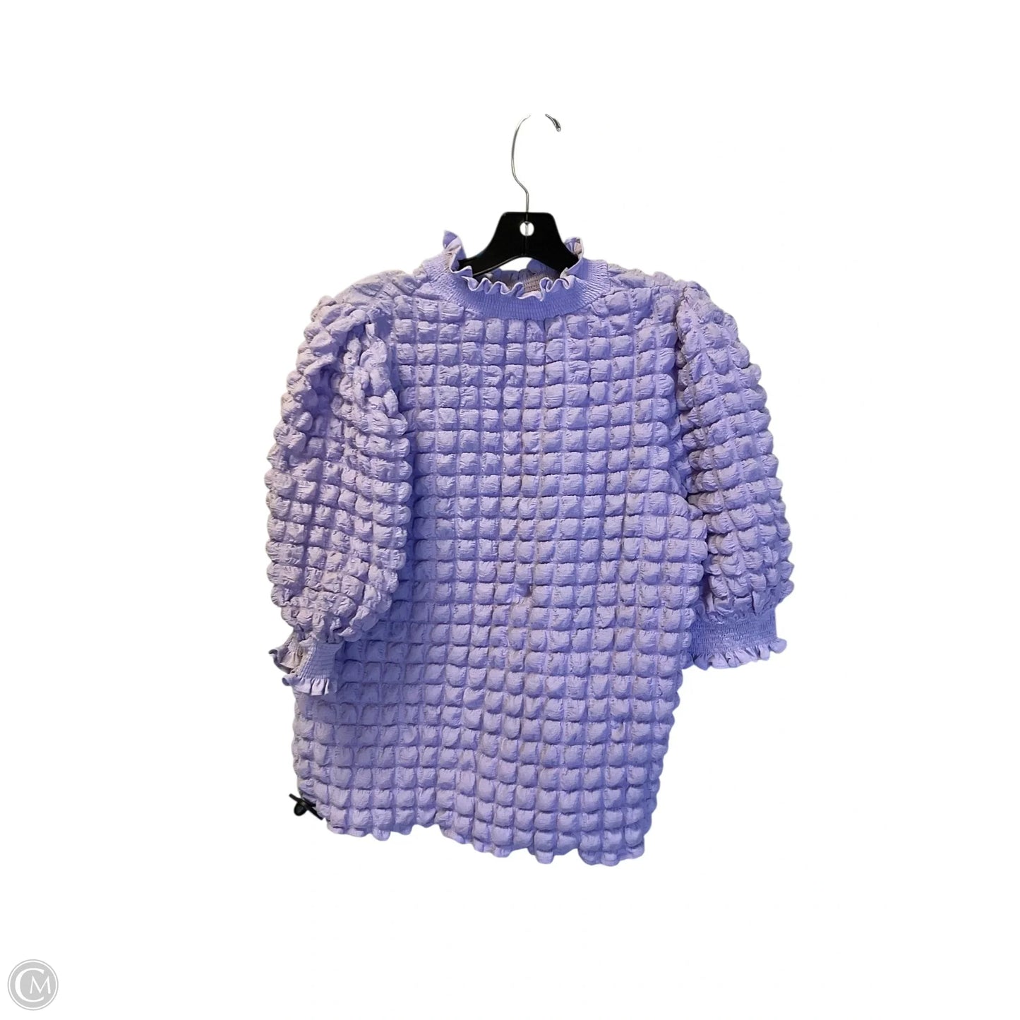 Top Short Sleeve By English Factory In Purple, Size: M