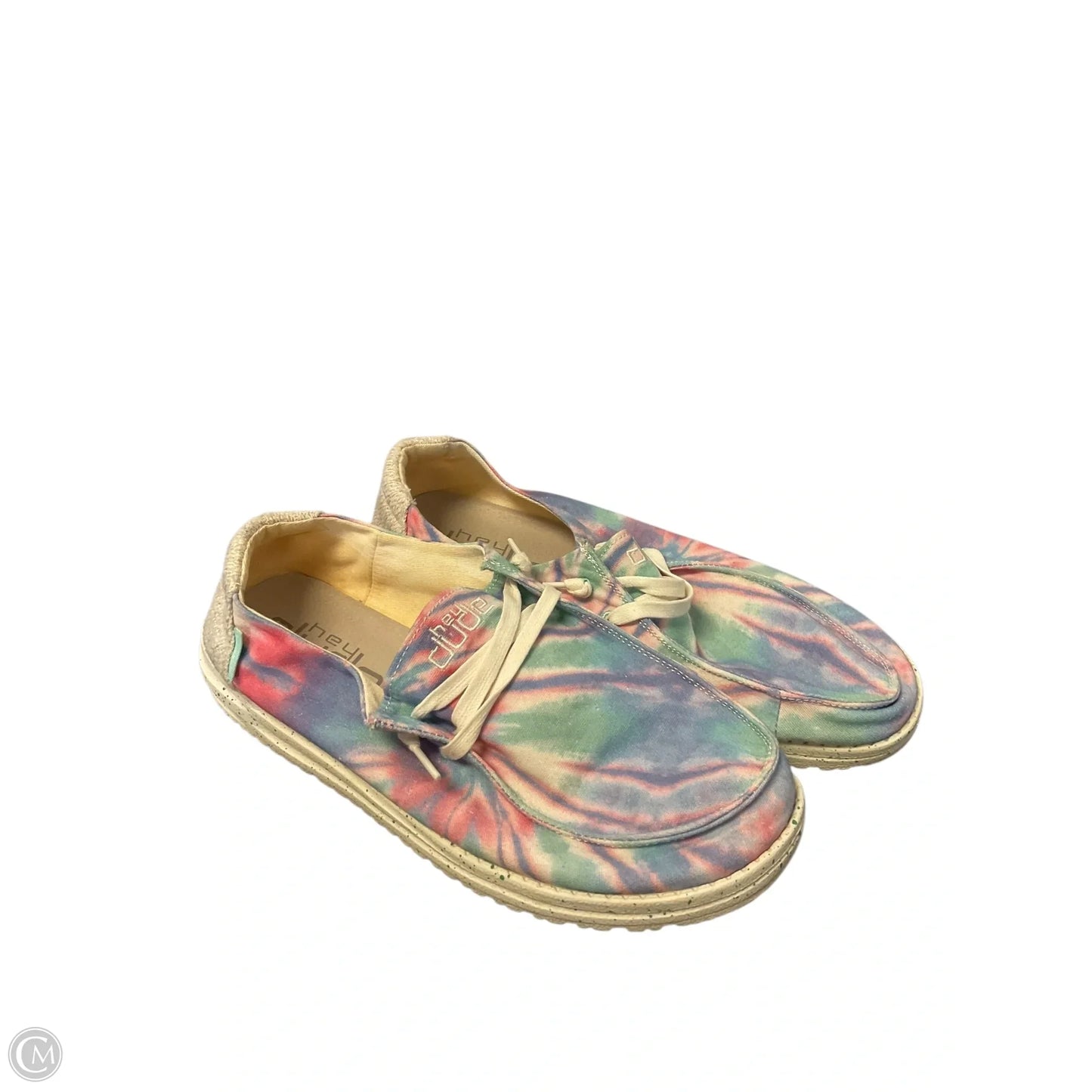 Shoes Flats By Hey Dude In Tie Dye Print, Size: 11