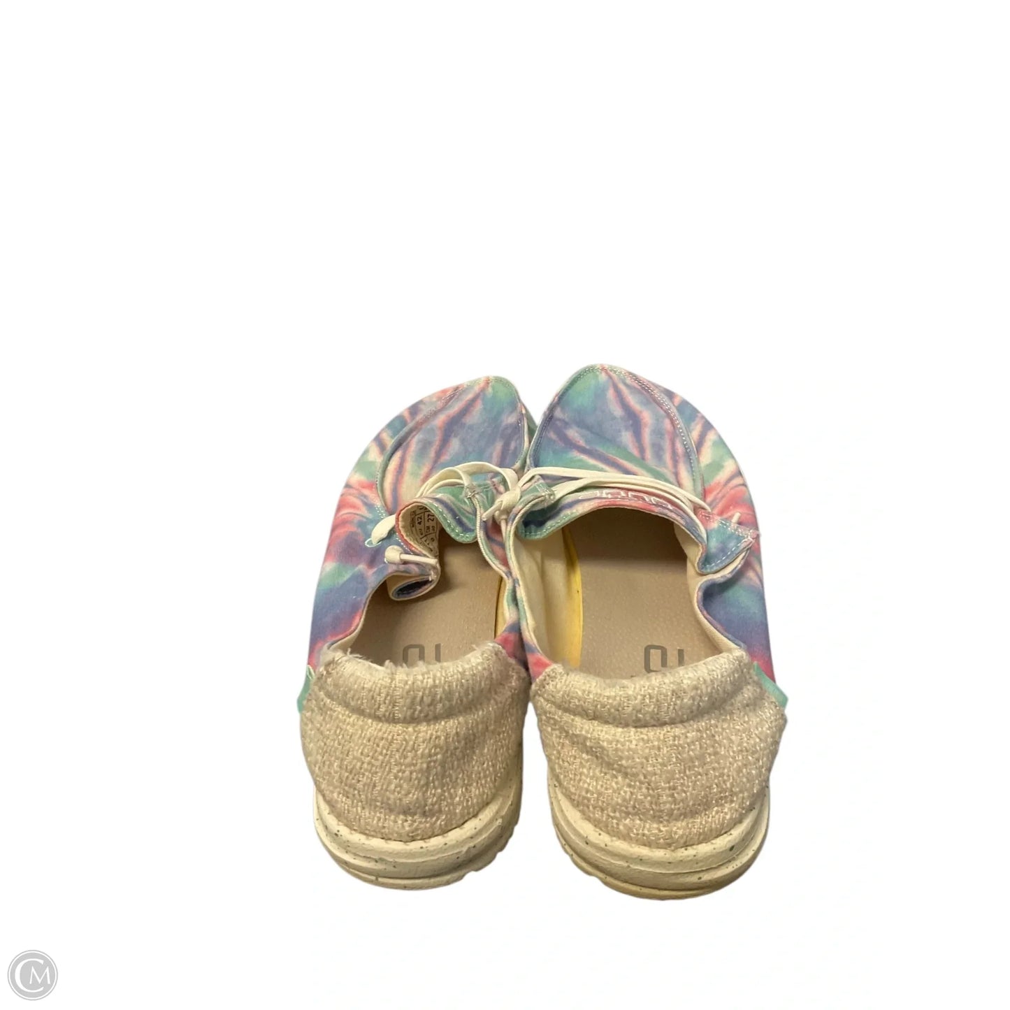Shoes Flats By Hey Dude In Tie Dye Print, Size: 11