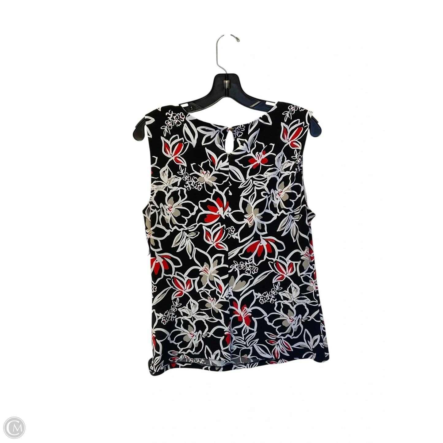 Top Sleeveless By Calvin Klein In Black, Size: L