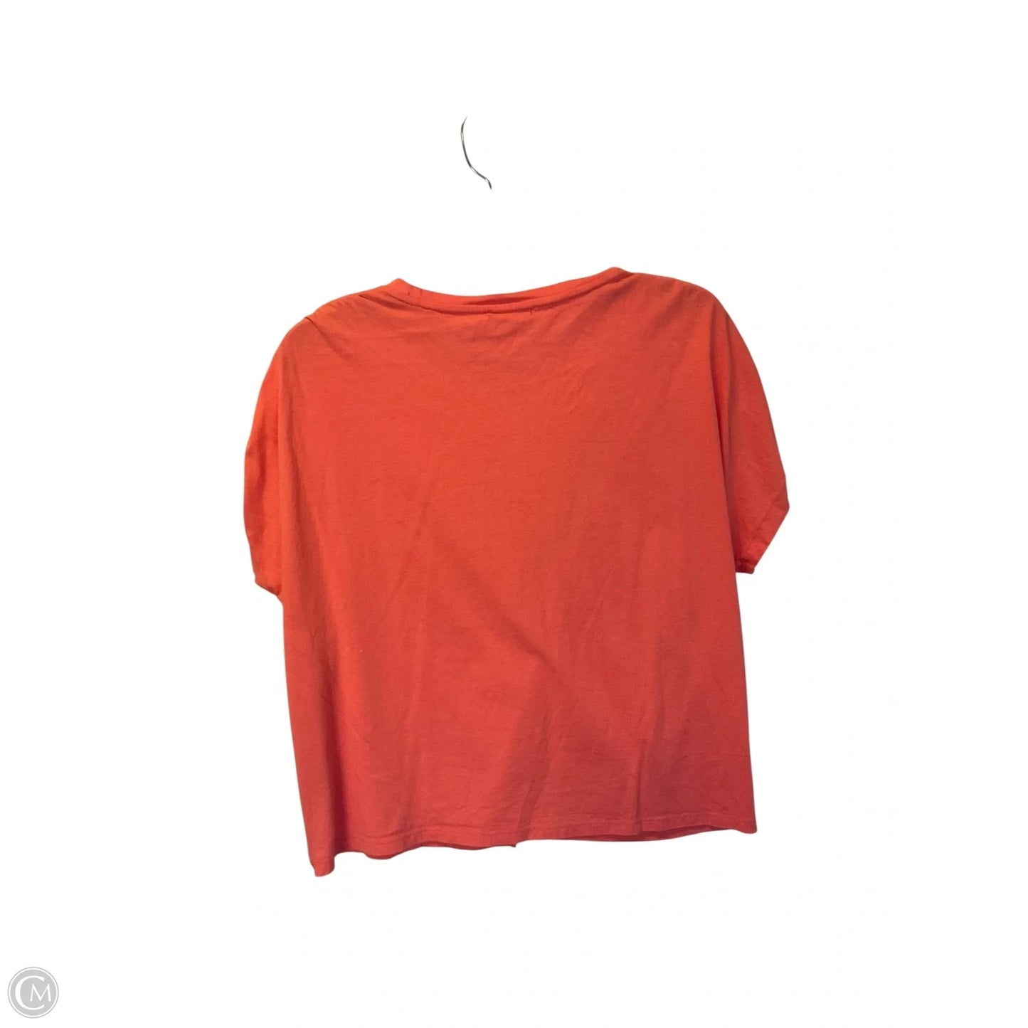 Top Short Sleeve Basic By Calvin Klein In Orange, Size: M