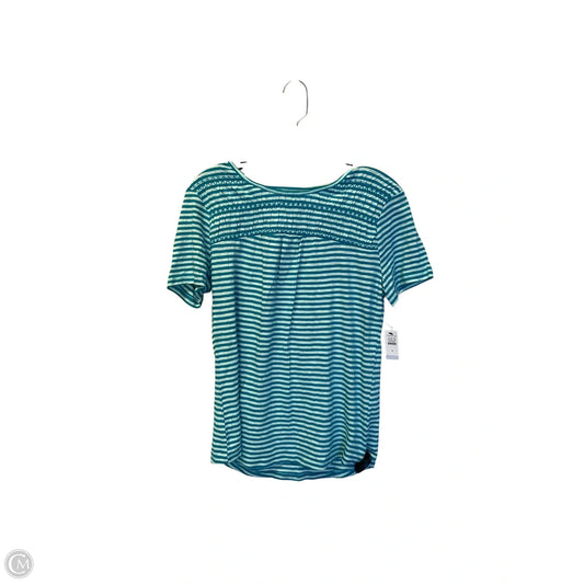 Top Short Sleeve Basic By Talbots In Striped Pattern, Size: S