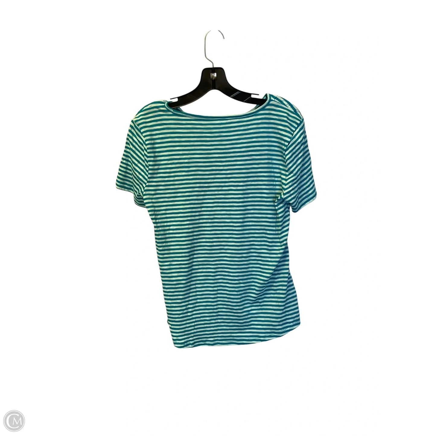 Top Short Sleeve Basic By Talbots In Striped Pattern, Size: S