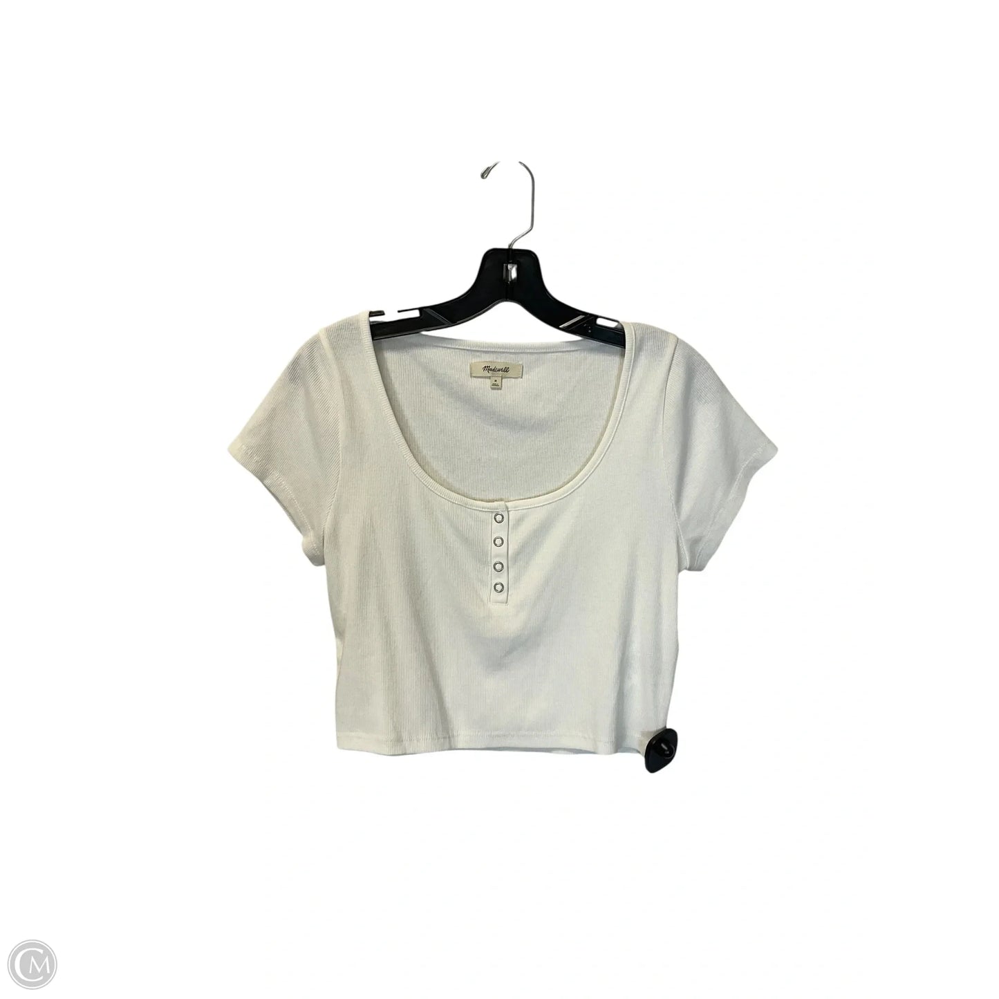 Top Short Sleeve Basic By Madewell In Cream, Size: M
