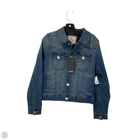Jacket Denim By True Religion In Blue Denim, Size: M