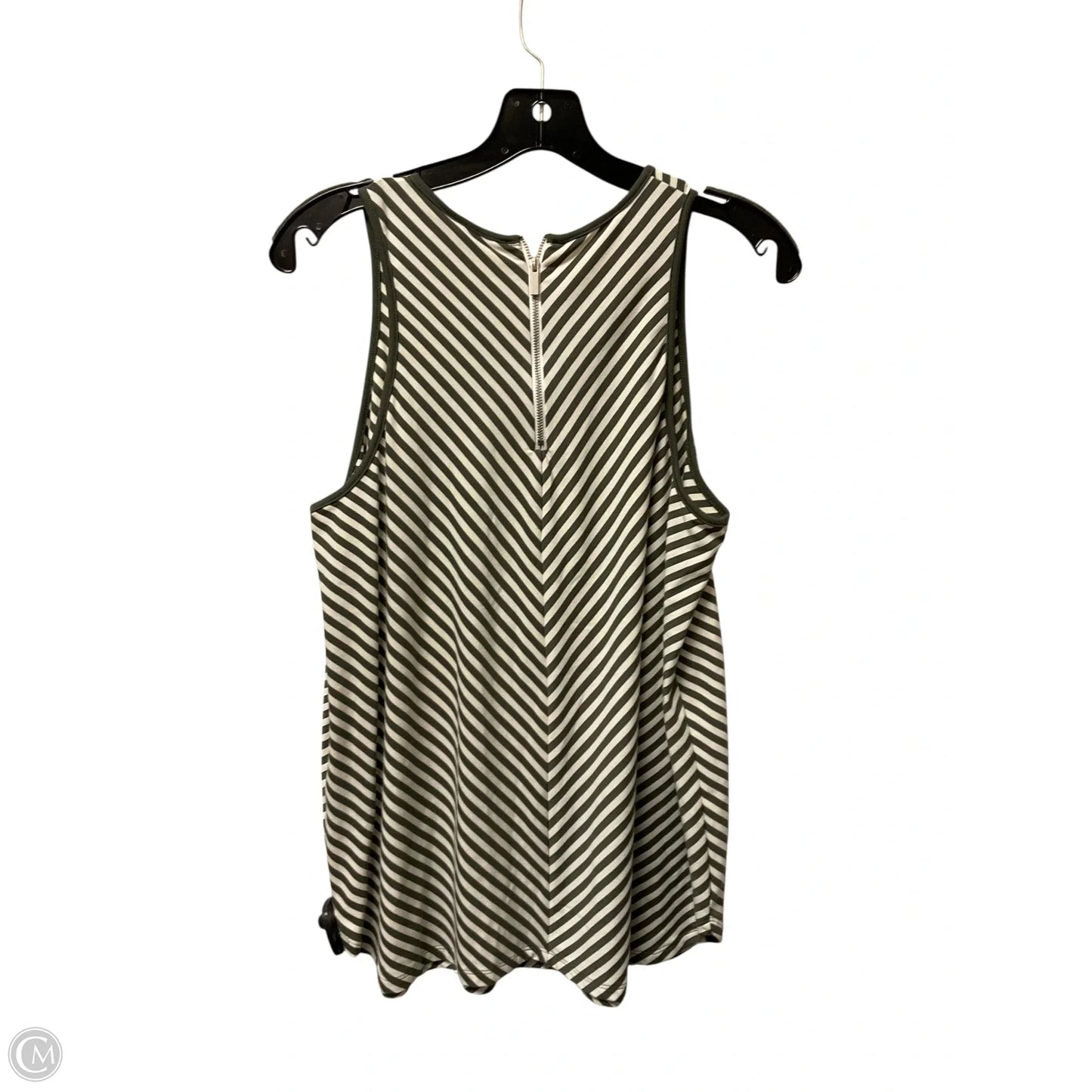 Top Sleeveless Basic By Mossimo In Striped Pattern, Size: L