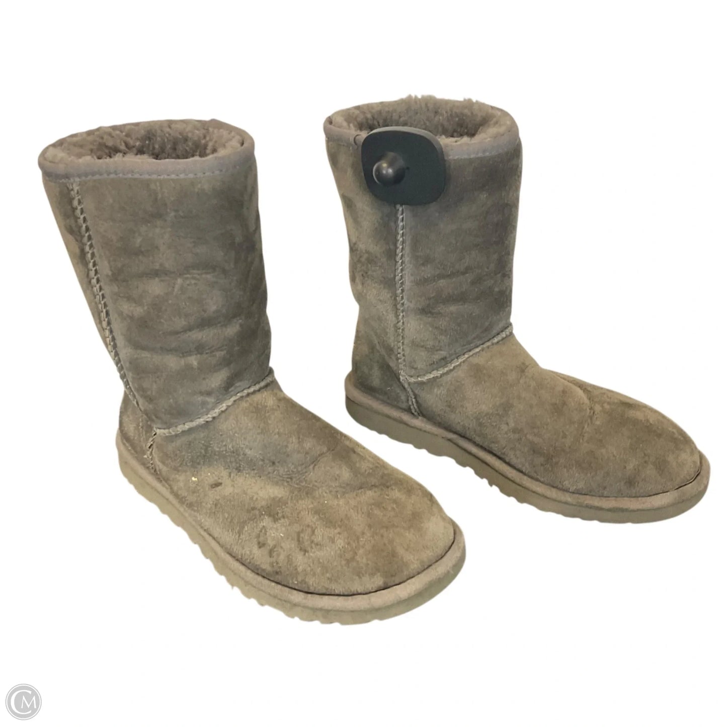 Boots Designer By Ugg In Grey, Size: 6