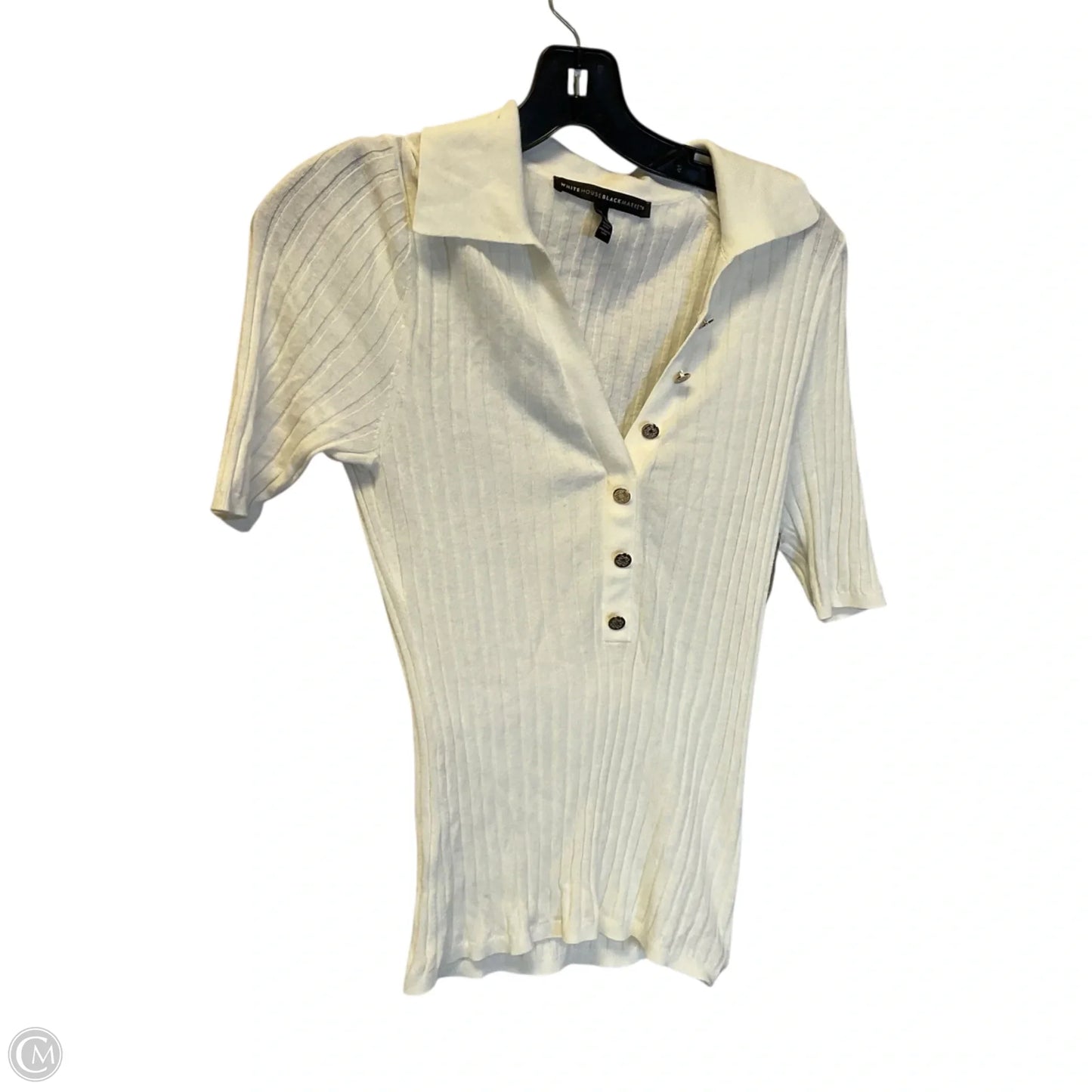 Top Short Sleeve By White House Black Market In White, Size: S