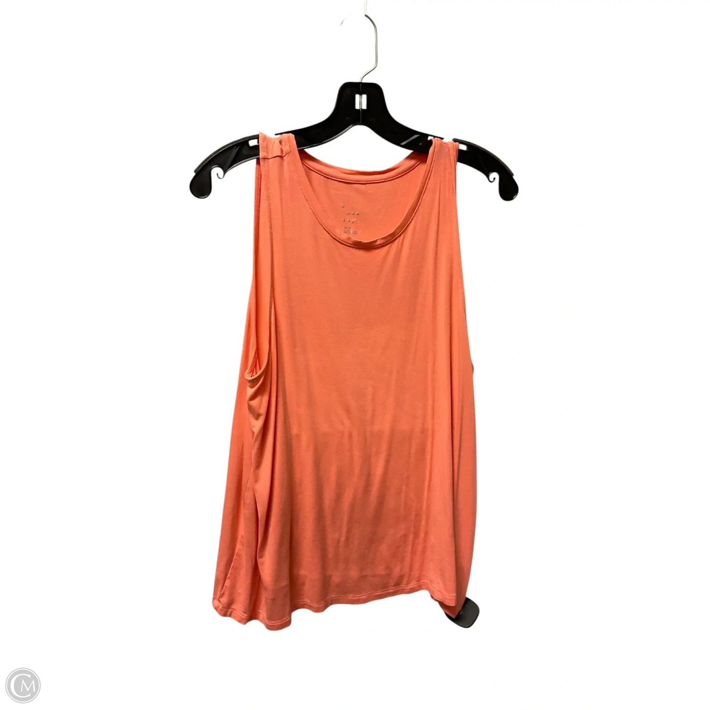 Top Sleeveless Basic By A New Day In Orange, Size: L