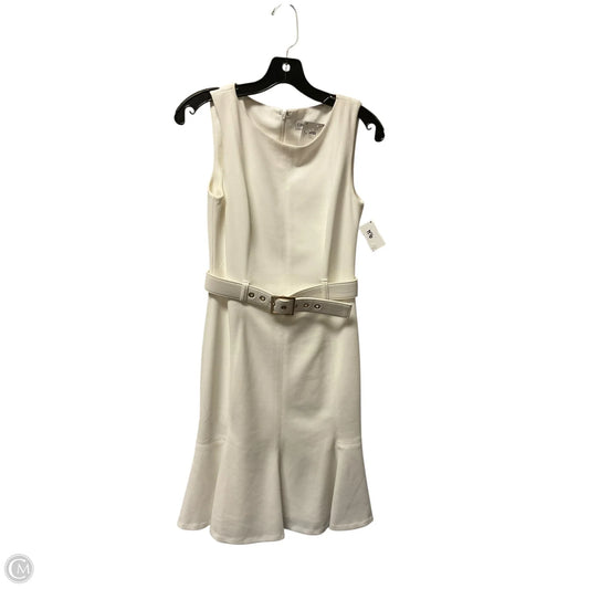 Dress Party Midi By Calvin Klein In White, Size: 2